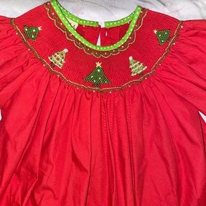 Smocked Christmas Dress